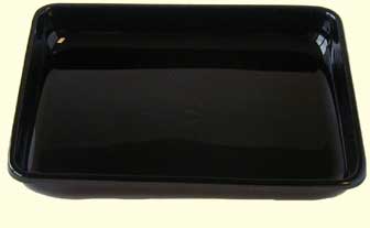 TRAY BLACK 14X10X2